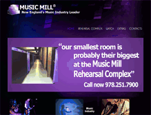 Tablet Screenshot of musicmillrehearsal.com